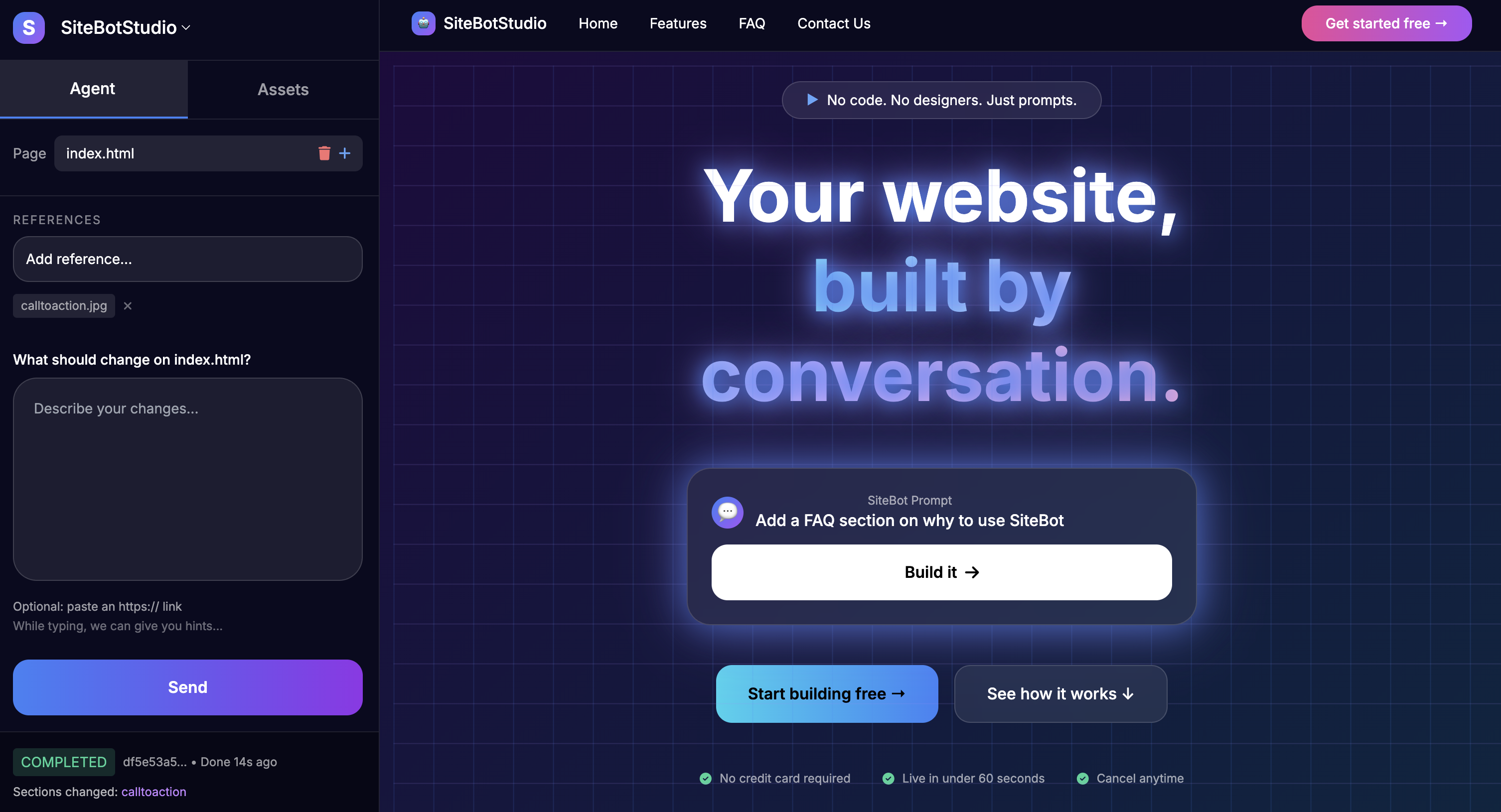 Call cycles feature demonstration